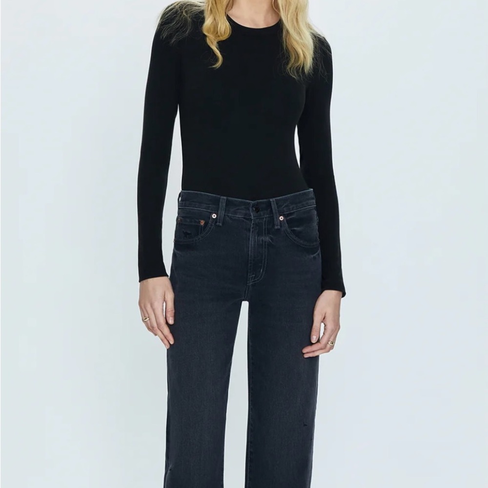 Pistols LEXI MID RISE BOWED STRAIGHT - MERCURY New with Tags Women's Size 27